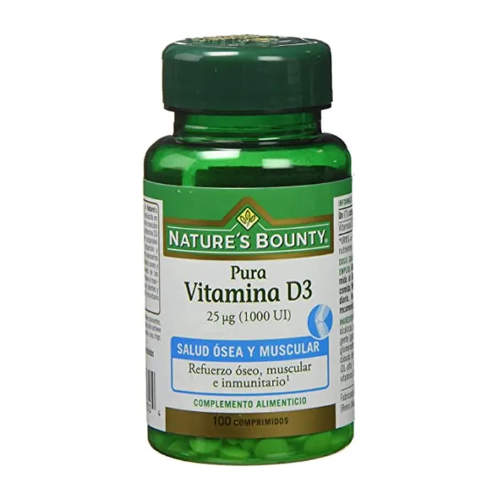 Nature's Bounty Vitamina D3 25µg 1000UI 100 Comprimidos