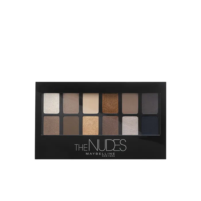 Maybelline The Nudes Paleta De Sombras De Ojos 12 Sombras Colores Nude y Marrones- 9.6g