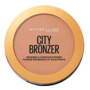 Maybelline Polvos Bronceadores Mate City Bronzer Tono 300 Deep Cool Pieles Oscuras - 8g