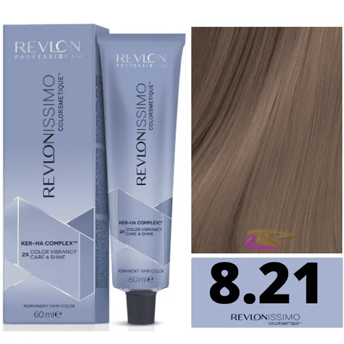 Revlon Revlonissimo Colorsmetique 8.21 Rubio Claro Irisado Ceniza 60ml
