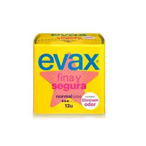 Evax Compresas Fina Segura Alas Normal 12U