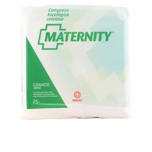 Indasec Maternity Compresa Celulosa Anatómica Grande 25 Unidades