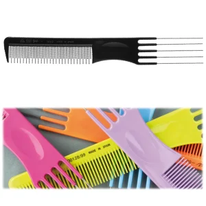 Eurostil Puas Hierro Peine Ahuecador Color 19 5cm 1un