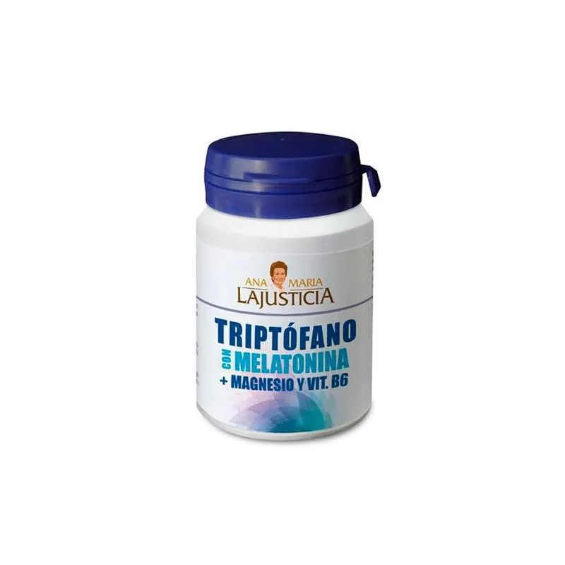 Triptófano Con Melatonina. Magnesio y Vitamina B6 Ana María Lajusticia 60 Comprimidos