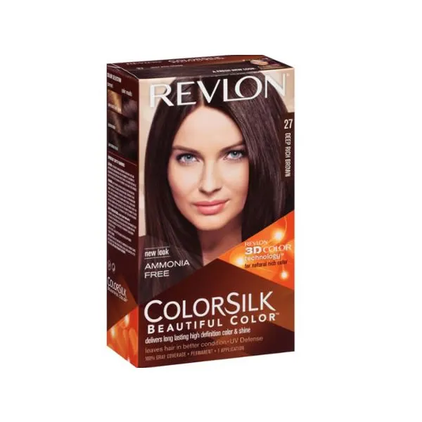 Revlon Colorsilk Sin Amoniaco 27 Castaño Cálido Profundo